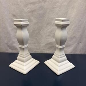2 MIKASA FRENCH COUNTRYSIDE F9000 7 1/8” Candlesticks Candle Holders